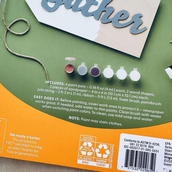 NEW 4 Paint Your Own Hanging Signs Gather Pumpkins Thanksgiving Paint Party Sets - Picture 4 of 5